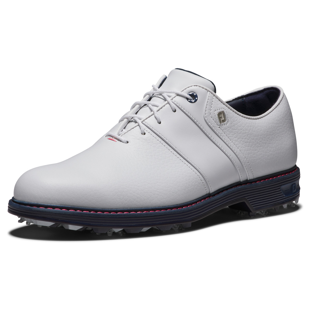 FootJoy Dryjoy Premiere Packard Shoes -White/Navy | Golfsupport