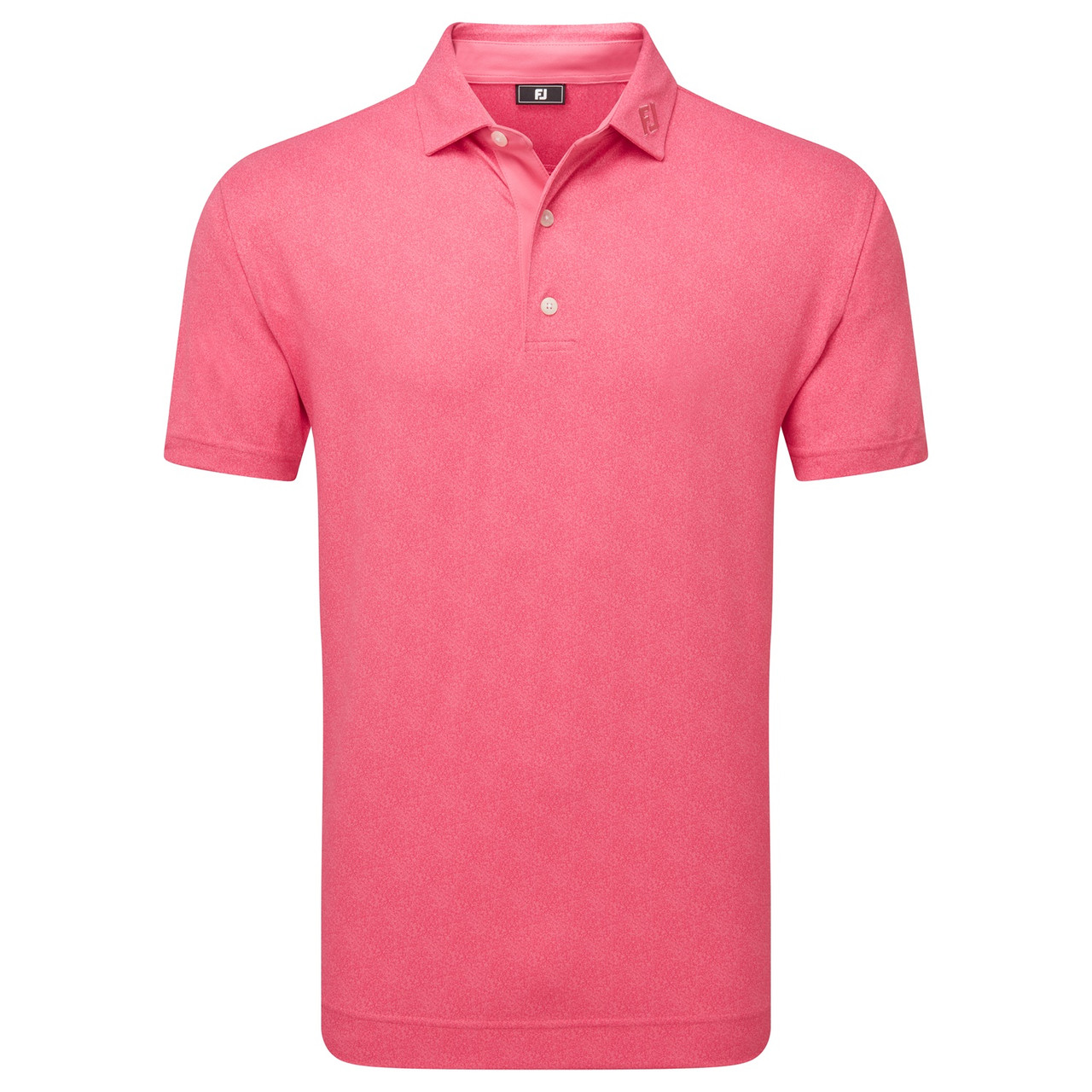 Footjoy Speckle Pique Polo Shirt Pink Lemonade Golfsupport