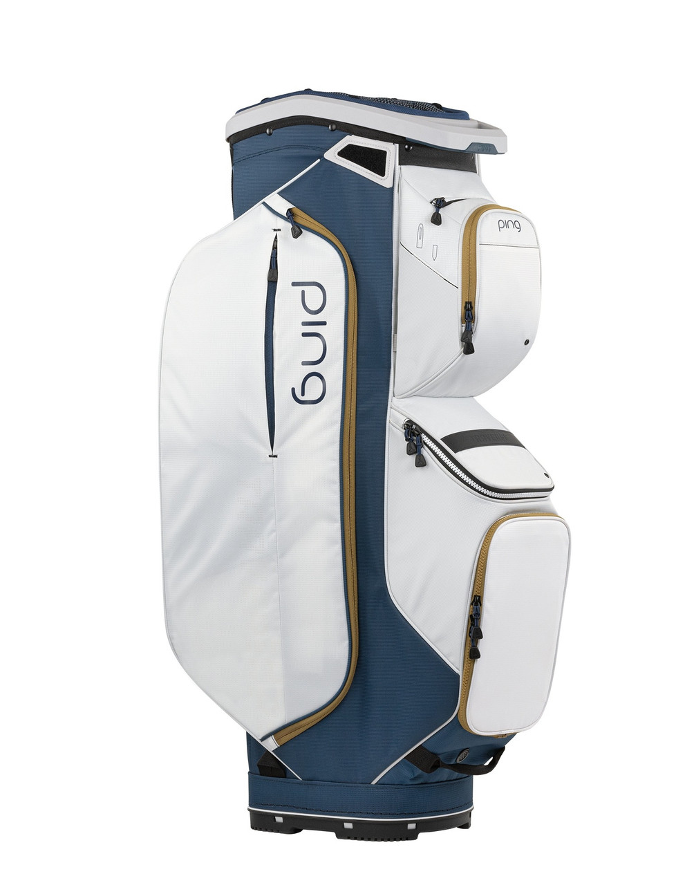 Ping Traverse Cart Bag - Navy/Platinum Gold | Golfsupport