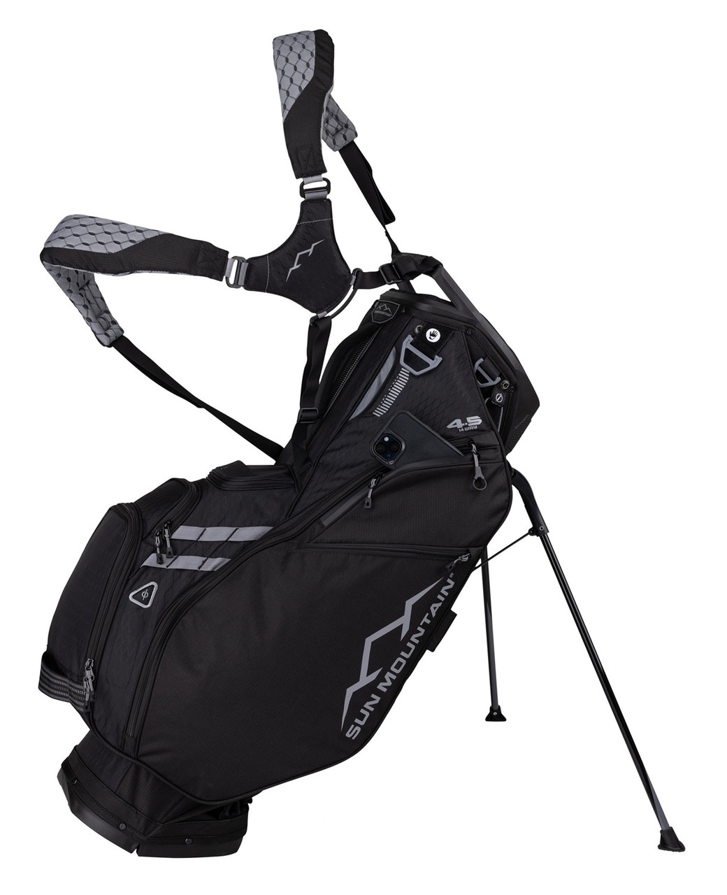 SUN MOUNTAIN EZ FIT 4.5 ブラック スタンドバッグ Sun Mountain 4.5 LS Golf Stand Bag - Black