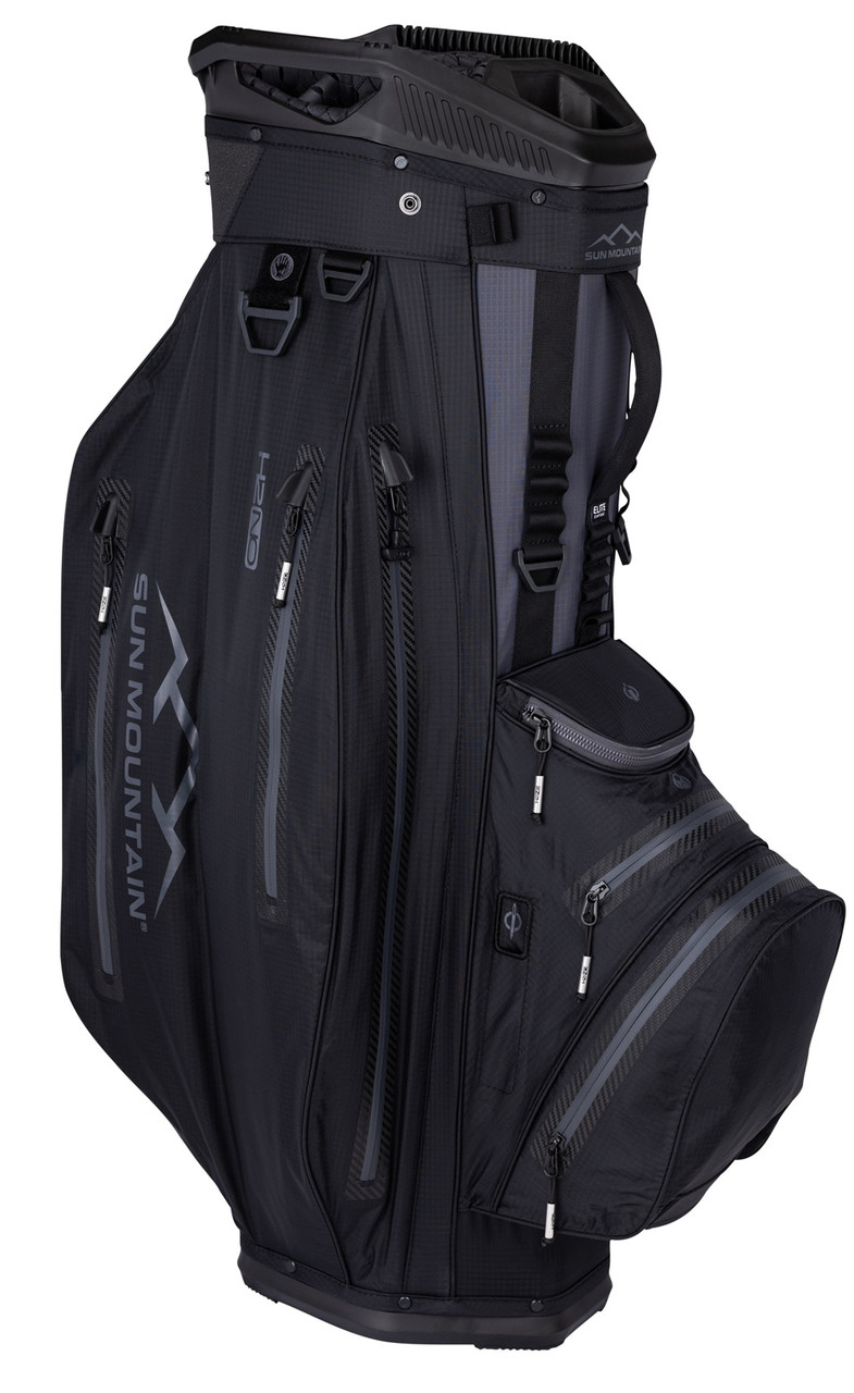 Sun Mountain H2NO ELite Golf Cart Bag - Black/Steel