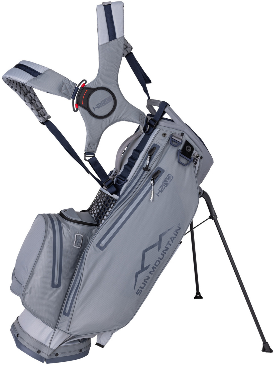 Sun Mountain H2NO 14 Way Lite Golf Stand Bag - Cadet/Nickel