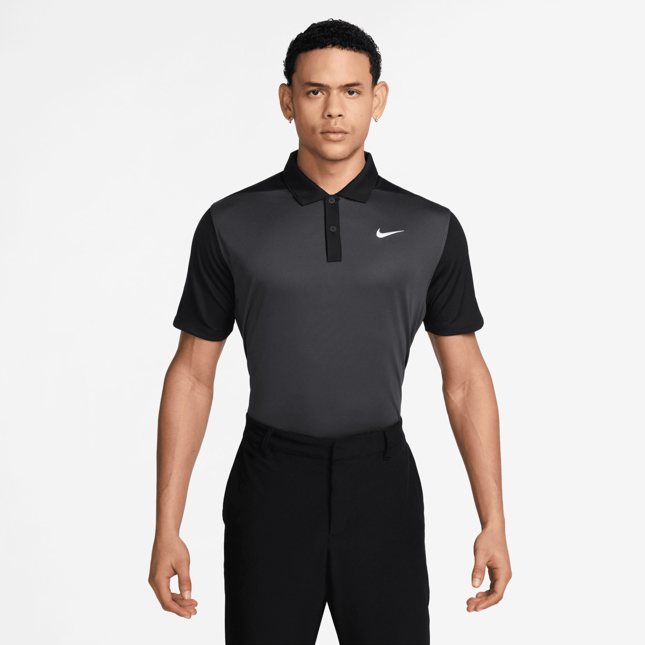 日本未発売 Dri-FIT Victory+ Blocked Golf Polo Nike Dri Fit Victory+ Blocked Polo Shirt - Anthracite/Black/White