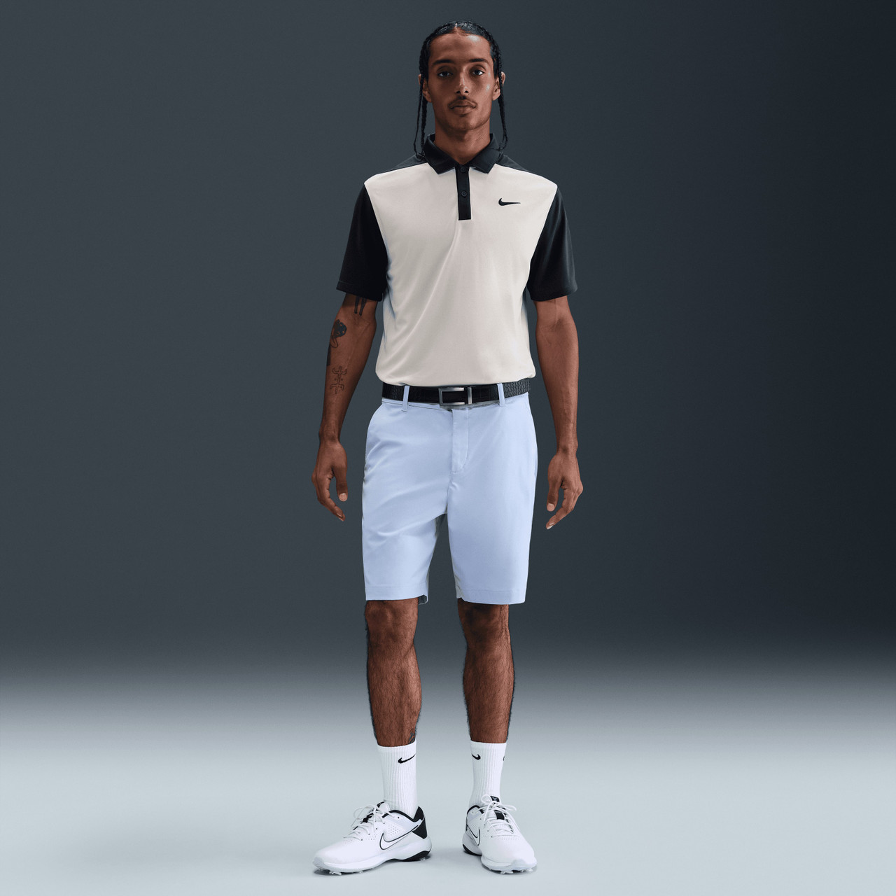 Nike Dri Fit Victory+ Blocked Polo shirt - Lt Orewood Brn/Anthracite
