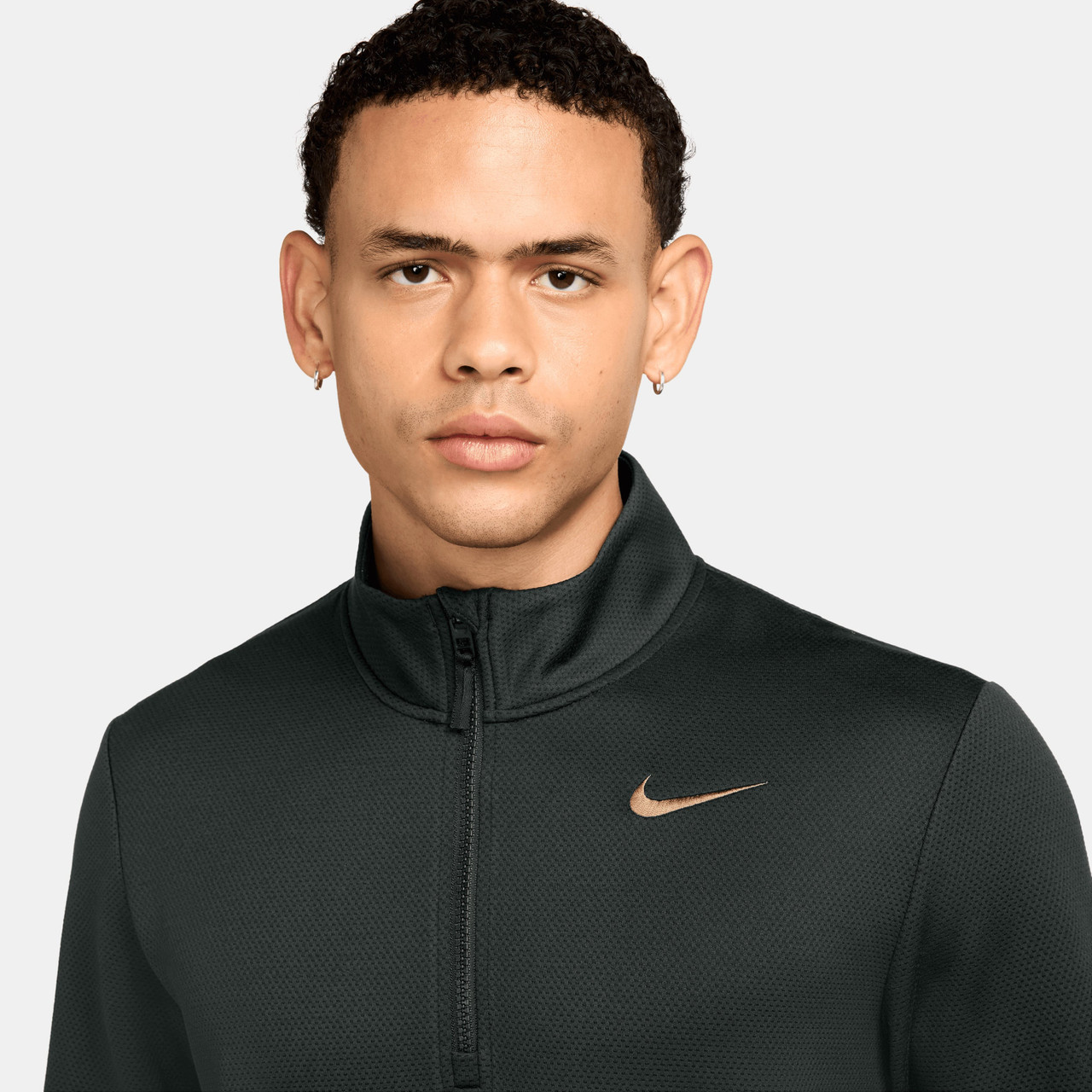 Nike Dri Fit Victory Thermoflex 1/2 Zip Top - Night Forest/Black