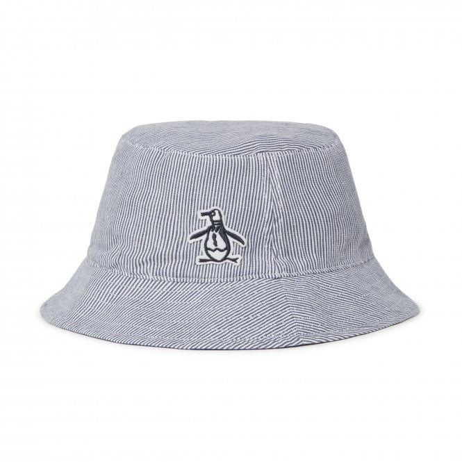 Original Penguin Railroad Stripe Reversible Buckets - Black Iris