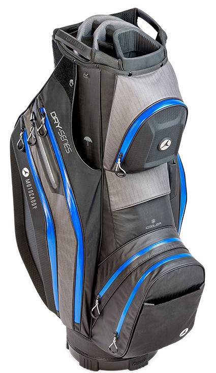 Motocaddy Dry Series Cart Bag - Black/Blue | Golfsupport.com