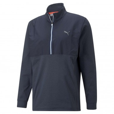 Puma Cloudspun WRMLBL 1/4 Zip Sweaters - Blazing Blue