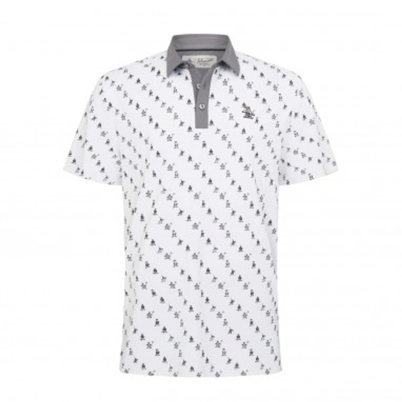 Original Penguin Mens Old Fashion Novelty Print Golf Shirt Polo