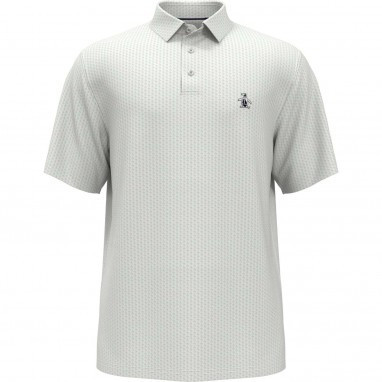 メンズウェア Penguin by Golfickers POLO SHIRTS White Original Penguin All Over Pete Printed Polo Shirt - Bright White