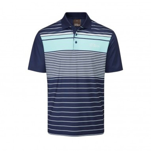 Oscar Jacobson Croft Polo Shirts - Cool Blue/White Oscar Jacobson Croft Polo Shirts - Cool Blue/White