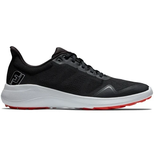 FootJoy Flex Golf Shoes - Black/White/Red