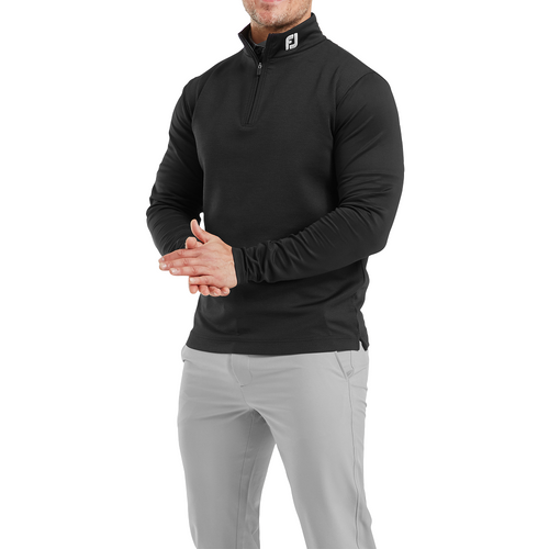 Footjoy Spacer Knit Tonal Block Midlayer - Black