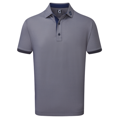 FootJoy Banded Birdseye Golf Polo Shirt - Navy