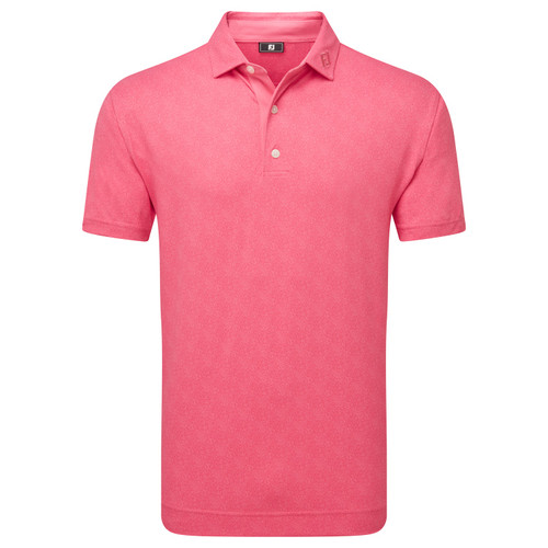 FootJoy Speckle Pique Polo Shirt - Pink Lemonade