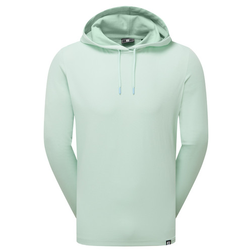FootJoy Ottoman Jacquard Pullover Hoodie - Pistachio FootJoy Ottoman Jacquard Pullover Hoodie - Pistachio