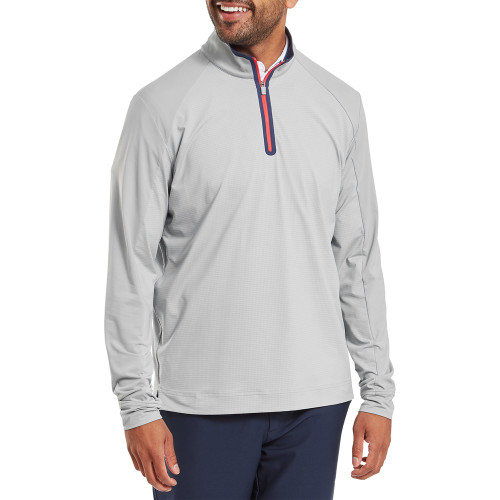 FootJoy TempoSeries Mixed Texture Chill-Out Midlayers - Grey