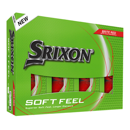 Srixon Soft Feel Golf Balls - Bright Red (12)