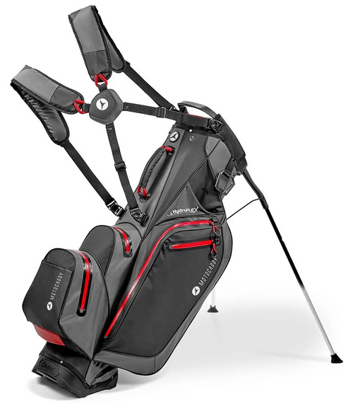 Motocaddy Hydroflex Stand Bag - Charcoal/Red