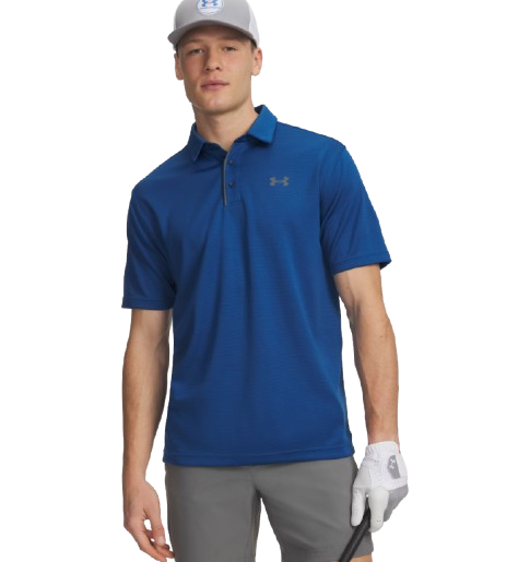 Under Armour Men's UA Tech™ Golf Polo Shirt - Varsity Blue / Pitch Gray / Pitch Gray