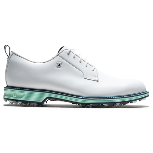 FootJoy DryJoy Premiere Series Golf Shoes - White / Mint / Blue