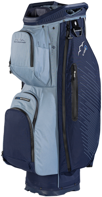 Sun Mountain C100 H2NO 14 Way Cart Bag - Navy-Ash-Powder