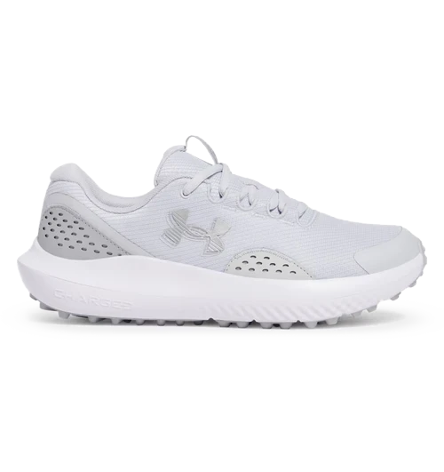 Under Armour Mens Surge Golf Shoes - Halo Gray / Metallic Silver