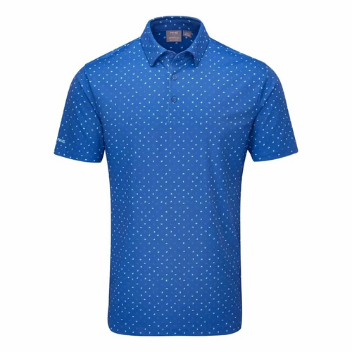 Ping Ephron Golf Polo Shirt - Bright Cobalt Multi