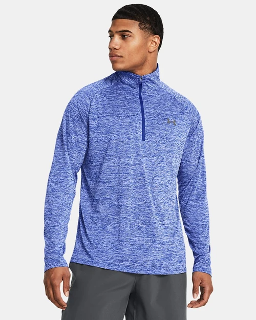 Under Armour Men's UA Tech 2.0 Half Zip Sweater - Royal Blue/Graphite