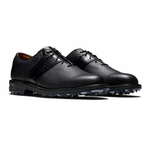 FootJoy Premiere Series Packard Golf Shoes - Black/Black Speed Saddle