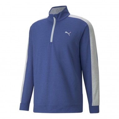 Puma Cloudspun WRMLBL 1/4 Zip Sweaters - Blazing Blue