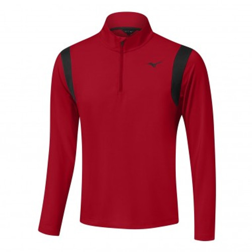 Mizuno Move Tech Breeze Elite 1/4 Zip Tops - Red