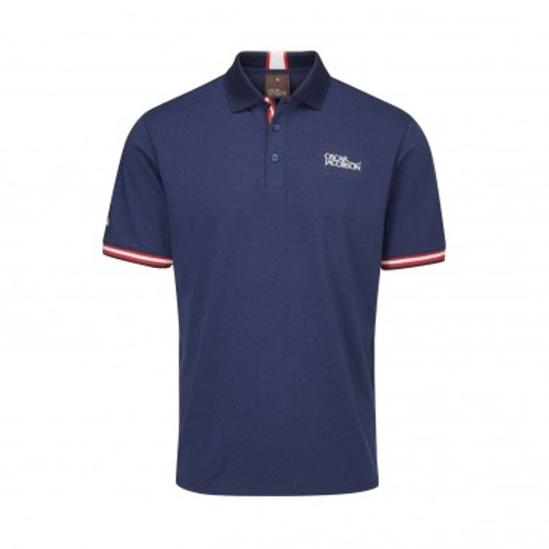 Oscar Jacobson Durham Tour Polo Shirts - Navy/Jewel Red