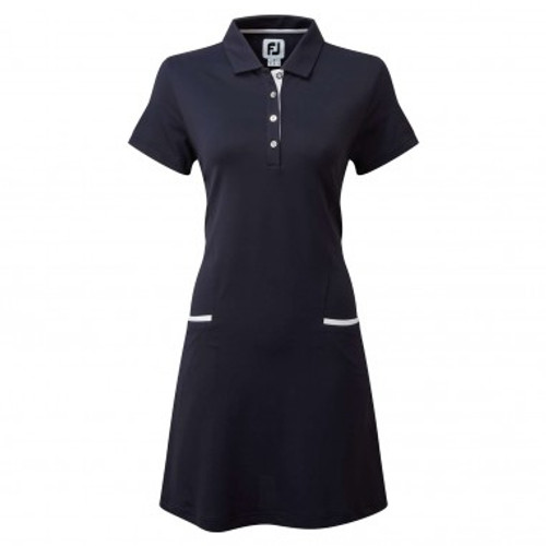 FootJoy FJ Womens Golf Dress - Navy with White FootJoy FJ Womens Golf Dress - Navy with White