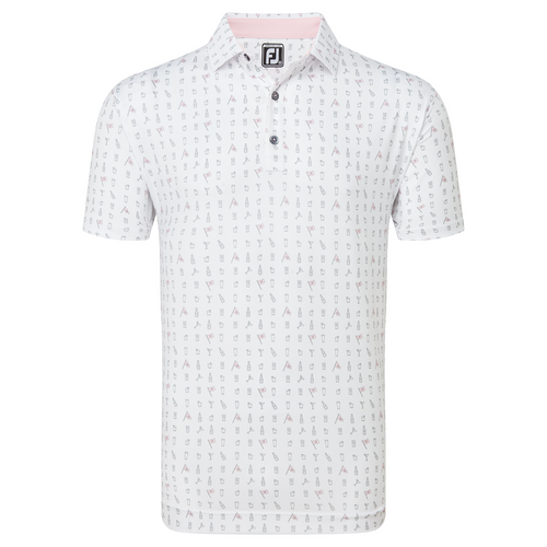 FootJoy The 19th Hole Lisle Golf Polo Shirt - White