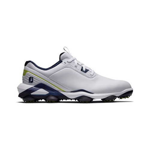FootJoy Tour Alpha Golf Shoes - White/Navy/Lime