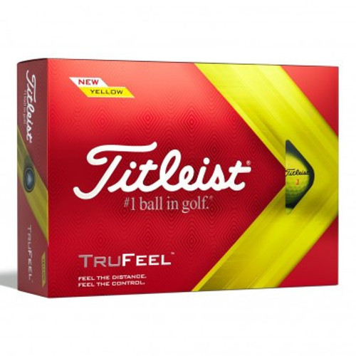 Titleist TruFeel Golf Balls 2023 - Yellow Titleist TruFeel Golf Balls 2023 - Yellow