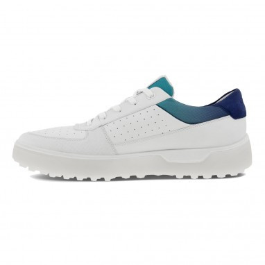 Ecco Golf Tray Golf Shoes - White/Blue Depths/Caribbean