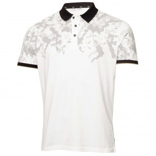 Calvin Klein Nashua Printed Polo Shirts - White/Black