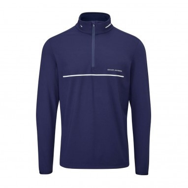 Oscar Jacobson Darwin Men's 1/4 Zip Pullover Golf Sweater - All Colors & Sizes, 60% Off RRP, New With Tags 11 thumbnail image