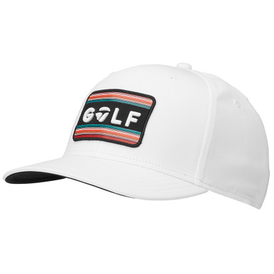 TaylorMade Mens Sunset Golf Snapback Hat White | Golfsupport