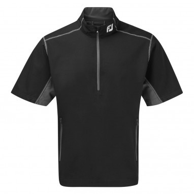 Coupe-vent FootJoy NorthStone – Golf Homme, Taille L, Rouge/gris, 1/4 Zip
