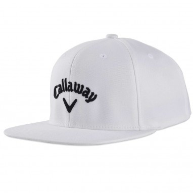 Callaway✖️CLUBHAUS Cap - White Callaway Flat Bill Caps | Golfsupport