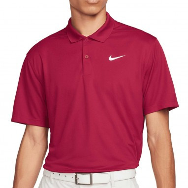 nike burgundy golf polo