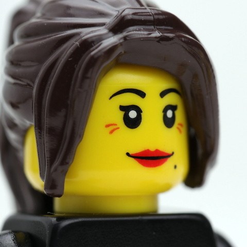 Female Head - brunette - listening 