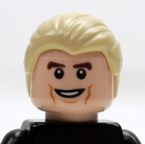 Male Head -  blond hair- slicked back