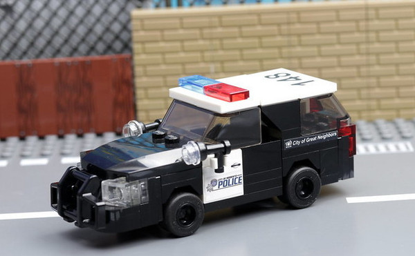 Modesto Police - 2019 Ford Explorer V2 | black rims | wrap push bar