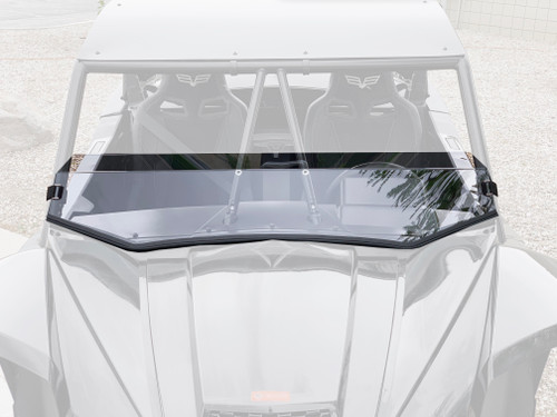 Wildcat XX HARD COATED Half Windshield with Quick Straps Wildcat XX HARD COATED Half Windshield with Quick Straps