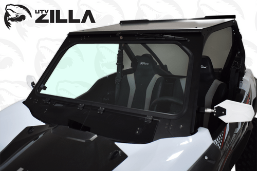 Black Vented KRX Full Glass Windshield with Wiper Black Vented KRX Full Glass Windshield with Wiper