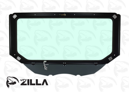 Black Vented Glass Windshield for CAN AM Maverick X3 with Wiper Black Vented Glass Windshield for CAN AM Maverick X3 with Wiper